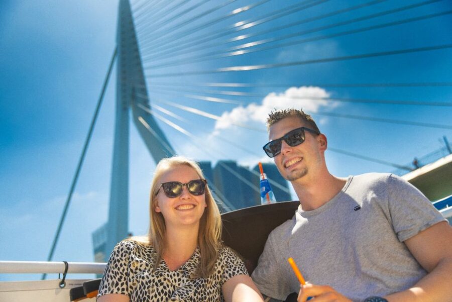 Rotterdam: Harbor Cruise on a Historic Ship - ss Rotterdam and the old Hotel New York