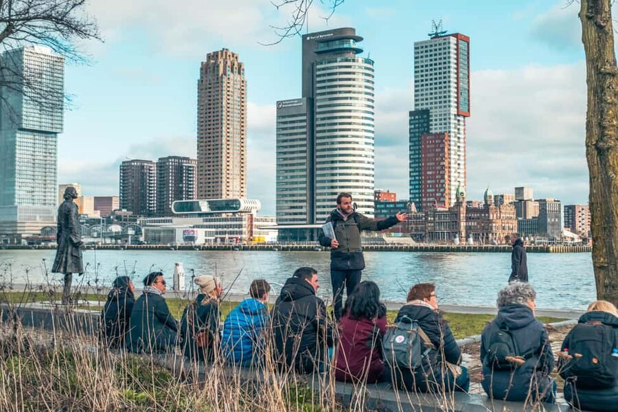 Rotterdam: Highlights & Gems Walking Tour with Dutch Local - Veerhaven and the route toward Erasmus Bridge