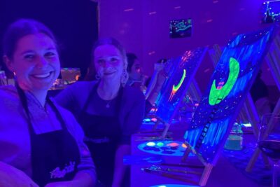Paint and Sip in the Dark at Rembrandt van Wine