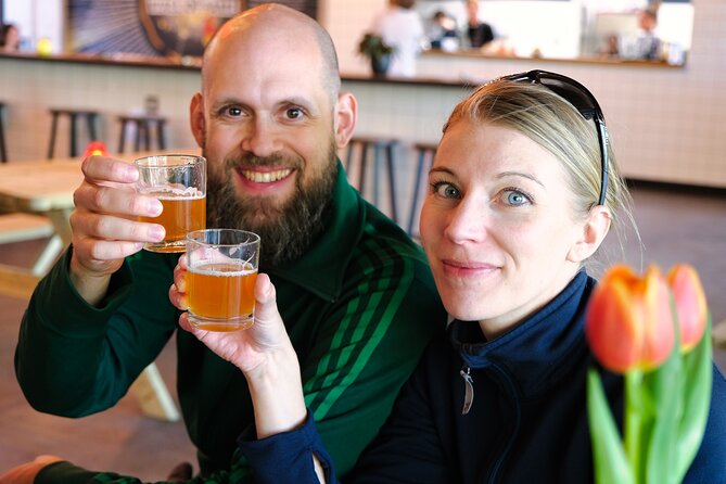 Utrecht Food Tour on a Bicycle with local guide - Oproer Biercafé pairs plant-based food with craft beer
