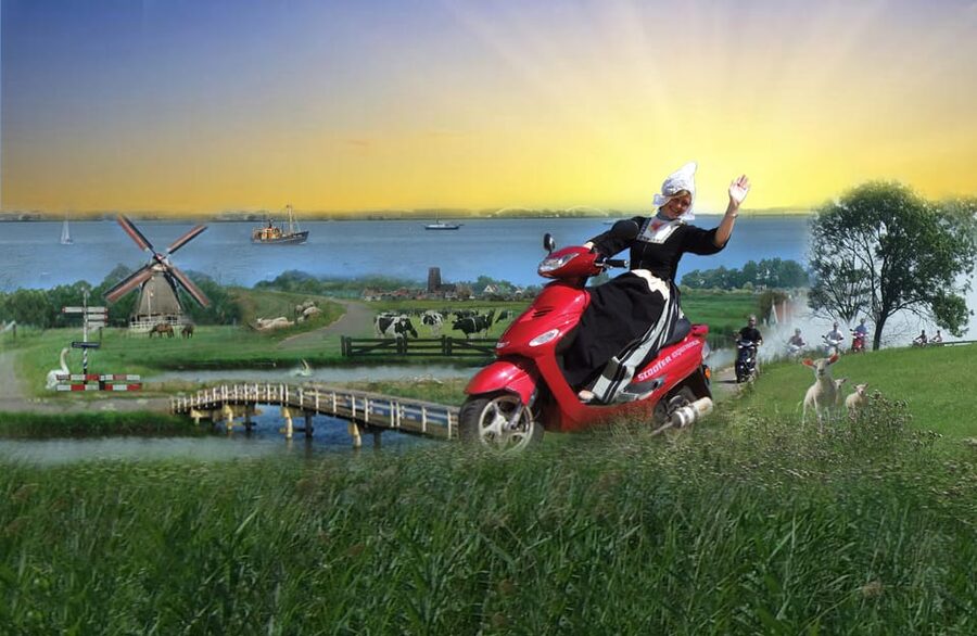 Zaanse Schans: Windmills, Clogs & Cheese by Electric Scooter - Leaving Amsterdam for North Holland’s quiet lanes
